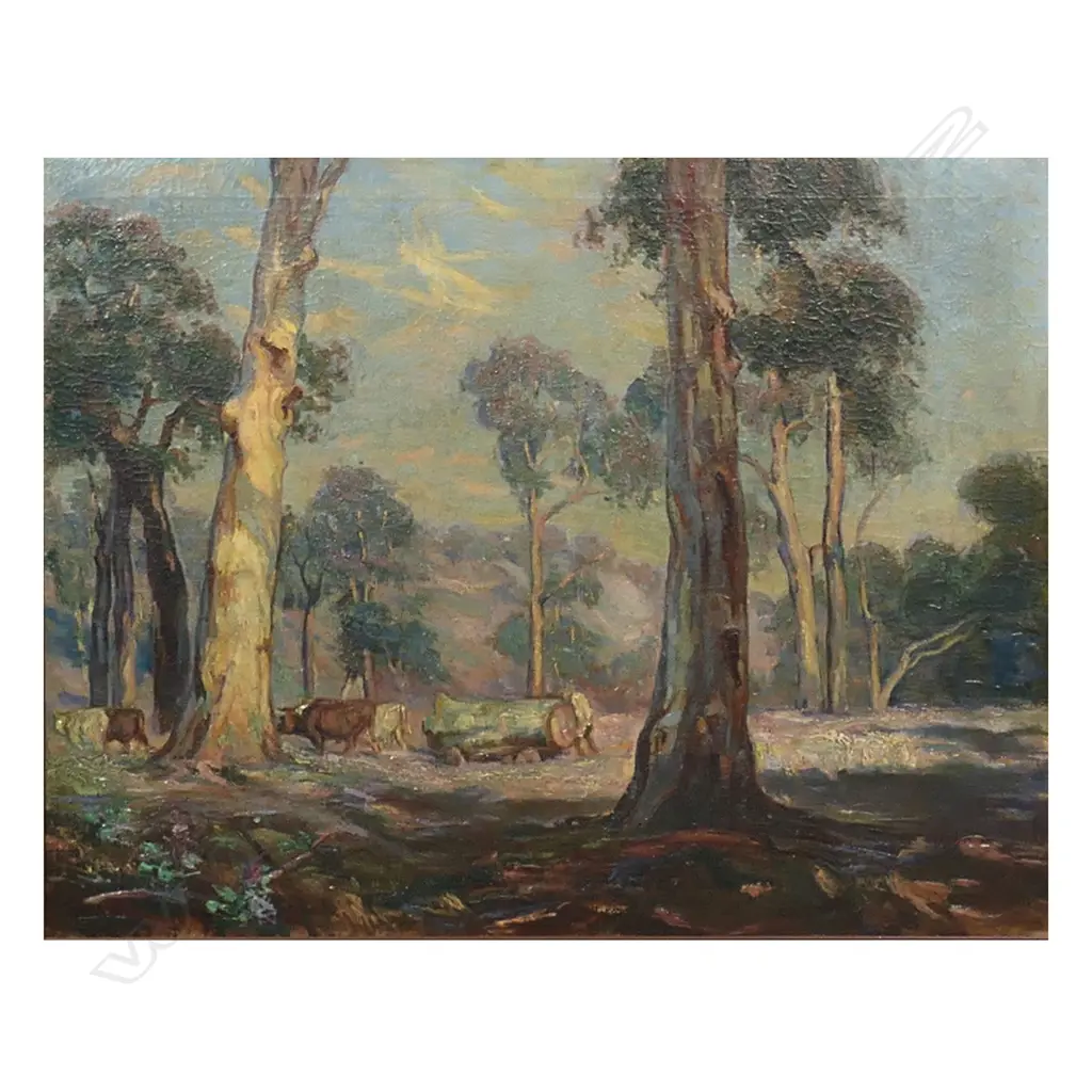 Artist unknown 'Landscape with Gum Trees', Image 1++