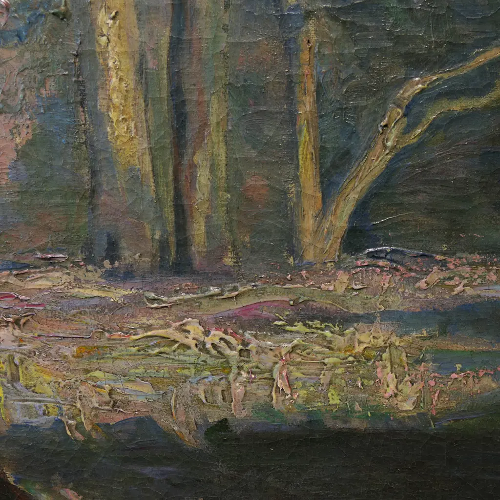 Artist unknown 'Landscape with Gum Trees', Image 1++