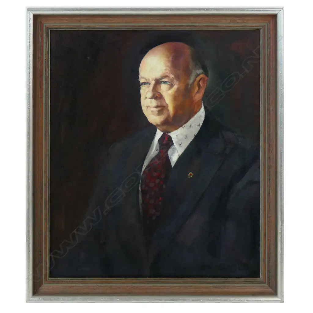 Garth Tapper (1927-1999) 'Portrait of Mr P. Barker for Foodstuffs Auck Ltd', Image 1++