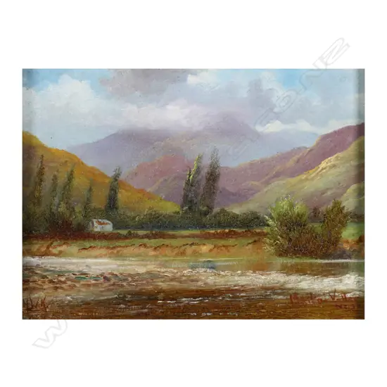 H.W. Kirkwood (NZ 1854-1924) 'Maitai Valley - Nelson',