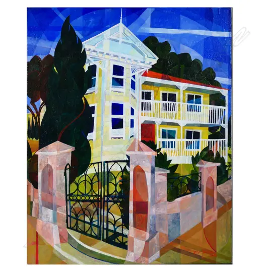 Souzie Speerstra (NZ 1963-) 'Villa and Gate',