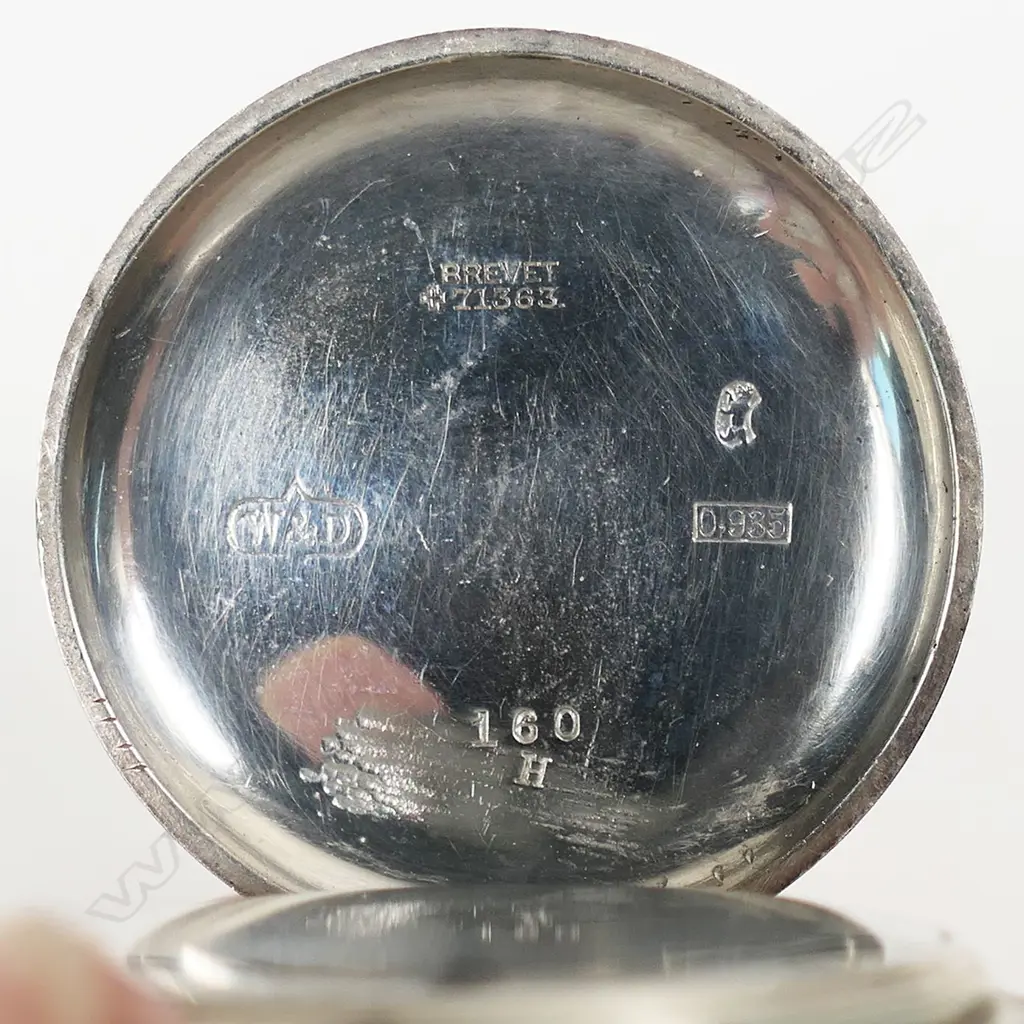 A c.1915 Rolex silver flip-top gent's trench watch, Image 1++