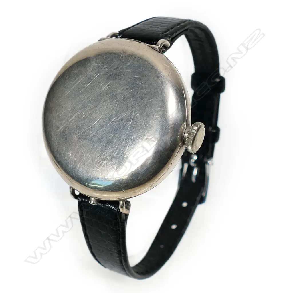 A c.1915 Rolex silver flip-top gent's trench watch, Image 1++