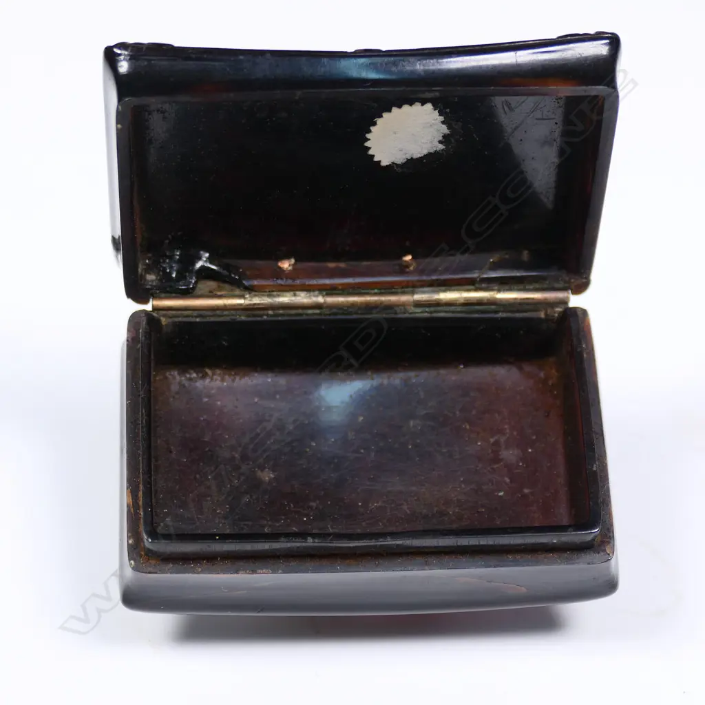 A Regency tortoishell and gold snuff box, Image 1++