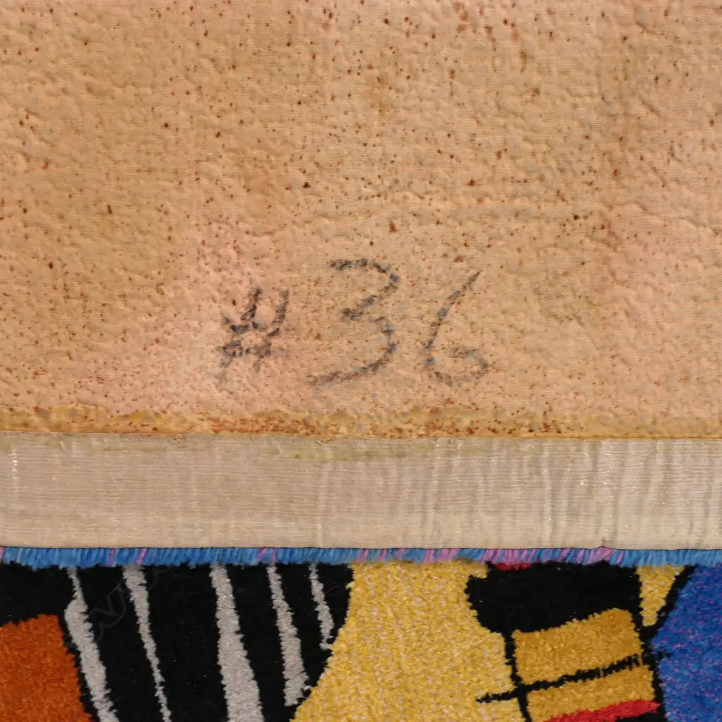  DILANA RUG by Michael Reed 'NIKAU RUNNER DOING THE HEAPHY' 1997 3/20 signed etc verso 850 x 3600mm Image 1++