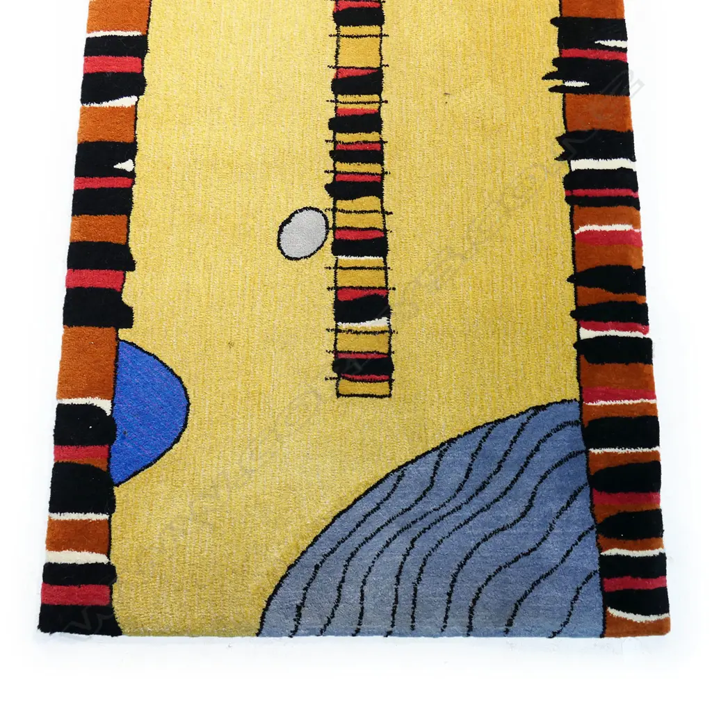  DILANA RUG by Michael Reed 'NIKAU RUNNER DOING THE HEAPHY' 1997 3/20 signed etc verso 850 x 3600mm Image 1++
