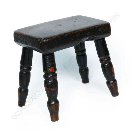 A 19thC Welsh milking stool,