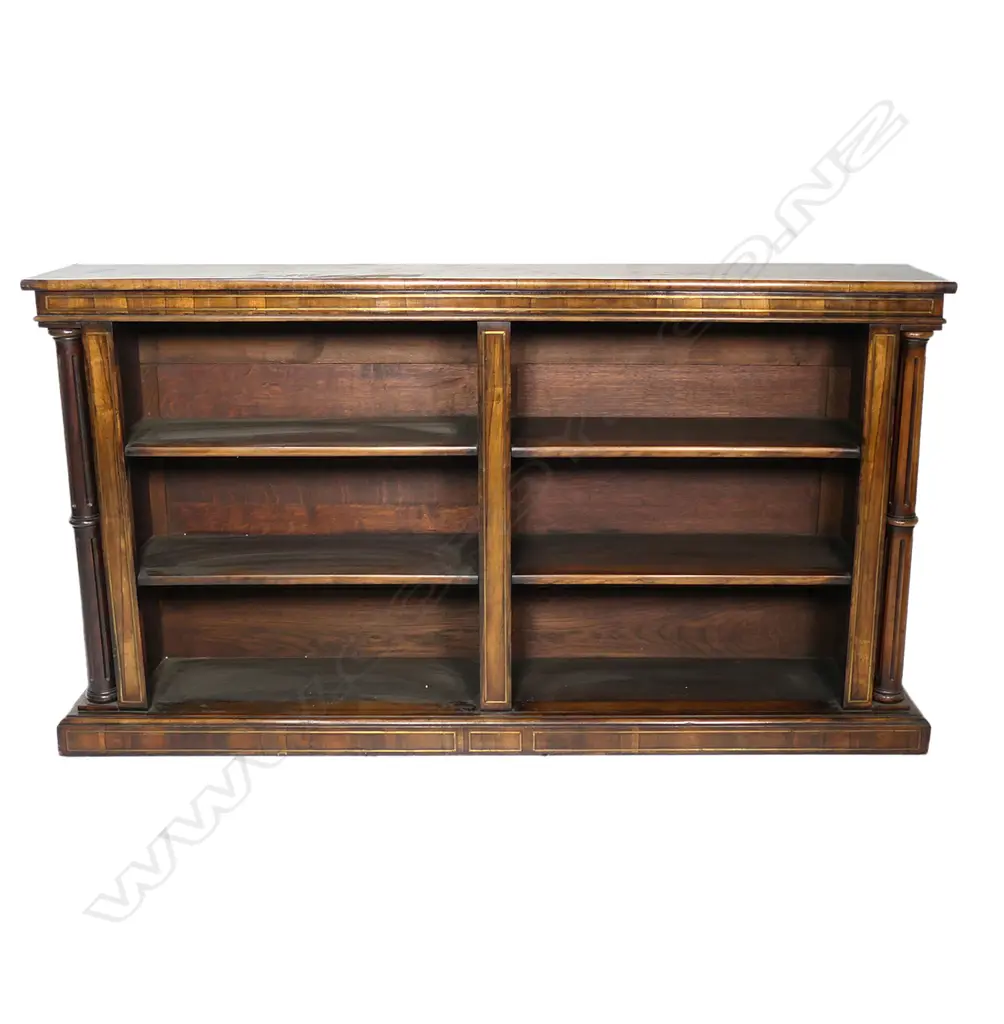 A quality Victorian rosewood bookcase, Image 1++