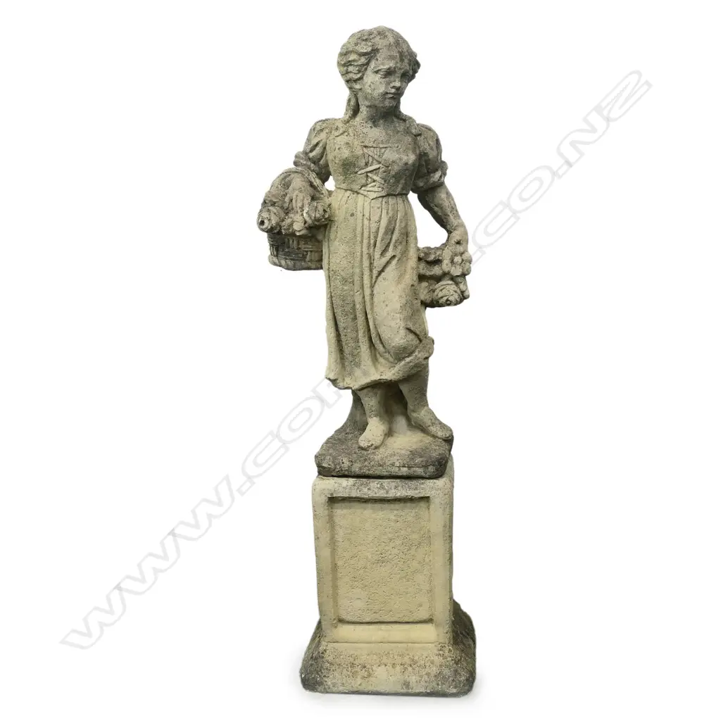 An allegorical church stone garden female figure representing Summer, Image 1++