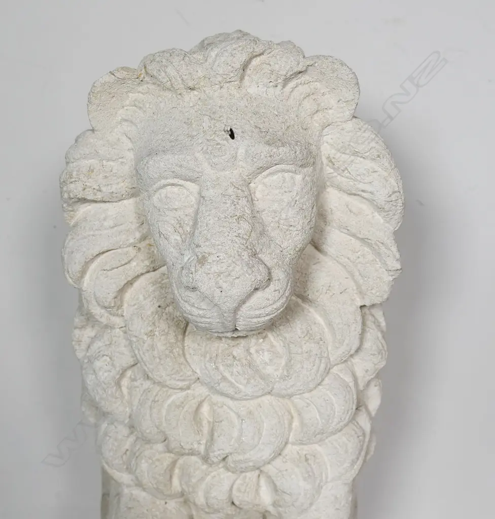 A pair of concrete lions, Image 1++