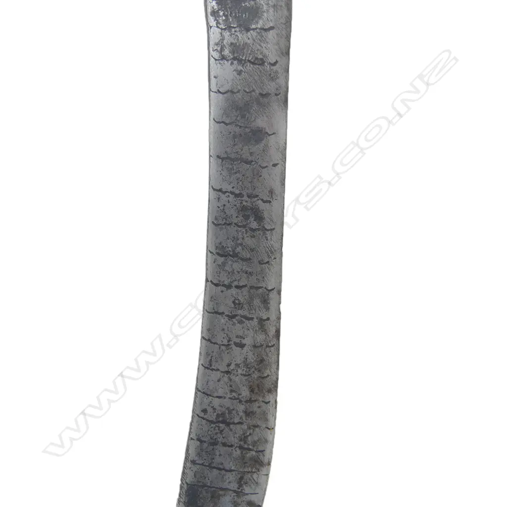 A 19thC Shan peoples, Eastern Burmese dagger (dha) with cylindrical ivory hilt, Image 1++