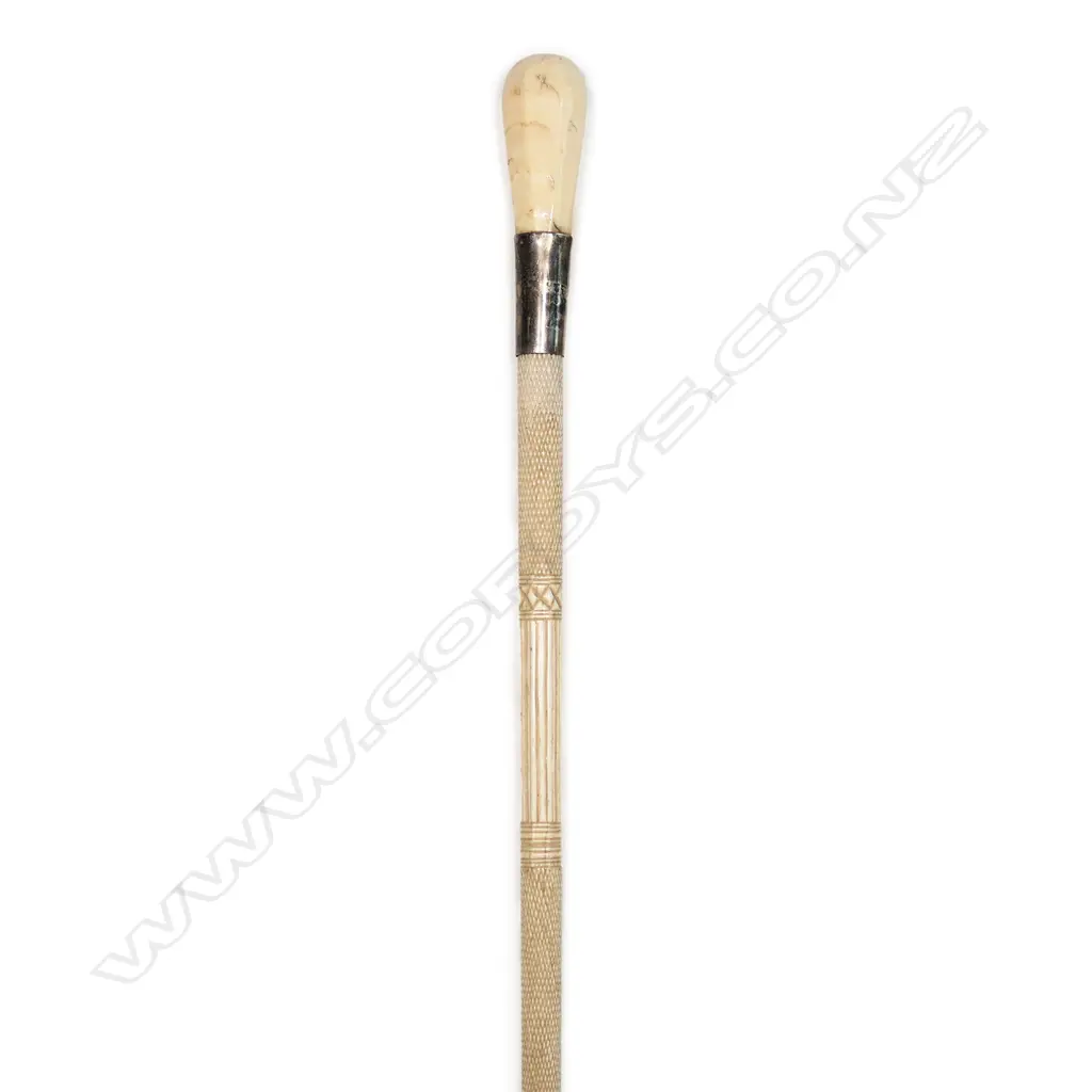 A fine quality Victorian period whalebone walking stick, Image 1++