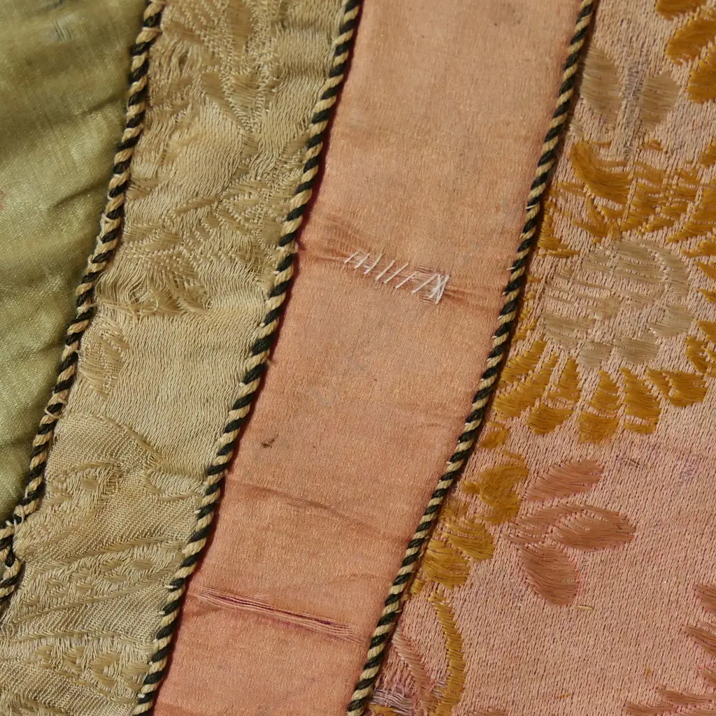 A 19thC Moroccan Islamic silk wall hanging. Image 1++
