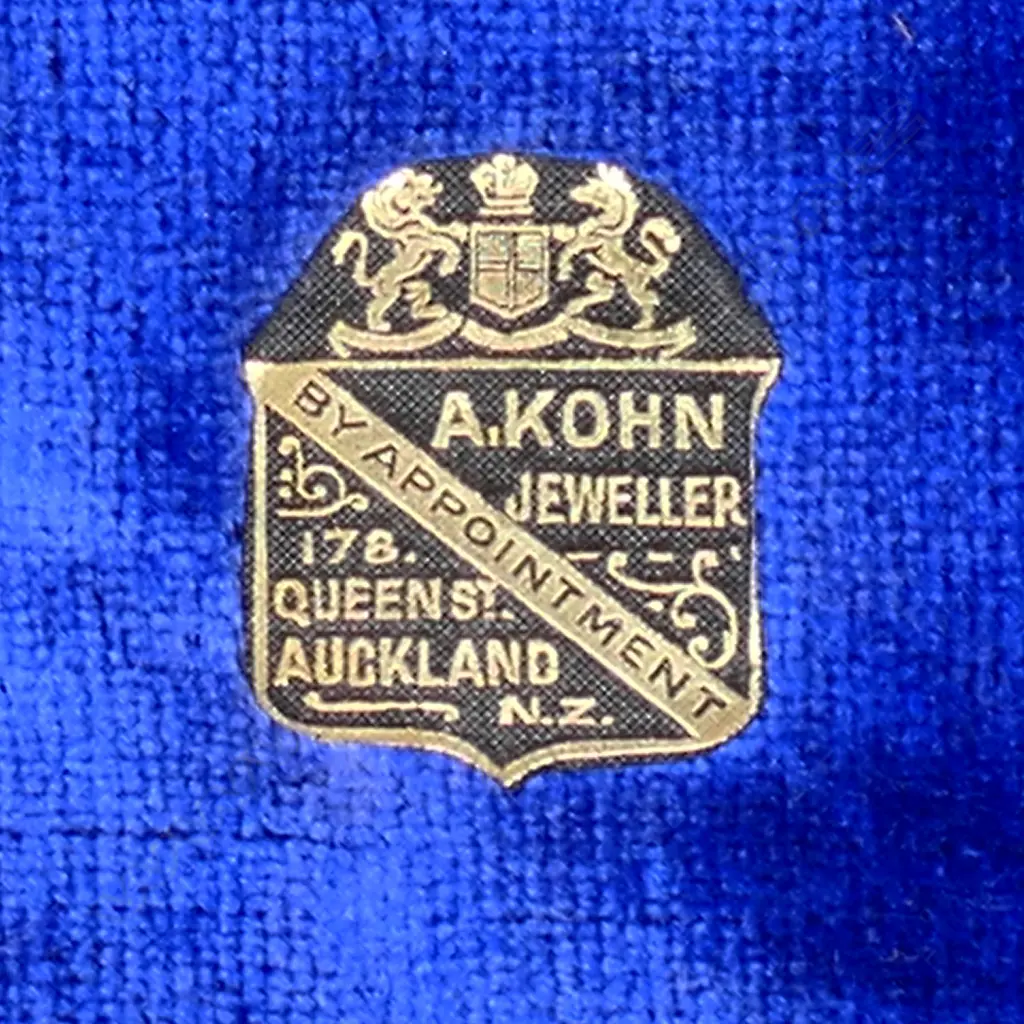 A Rare and historical New Zealand Adolph Kohn Auckland 1908.Silver 'Great White Fleet' presentation casket and document, Image 1++