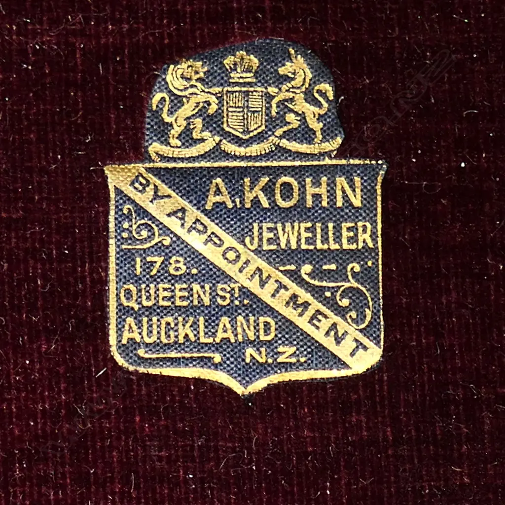 A Rare and historical New Zealand Adolph Kohn Auckland 1908.Silver 'Great White Fleet' presentation casket and document, Image 1++