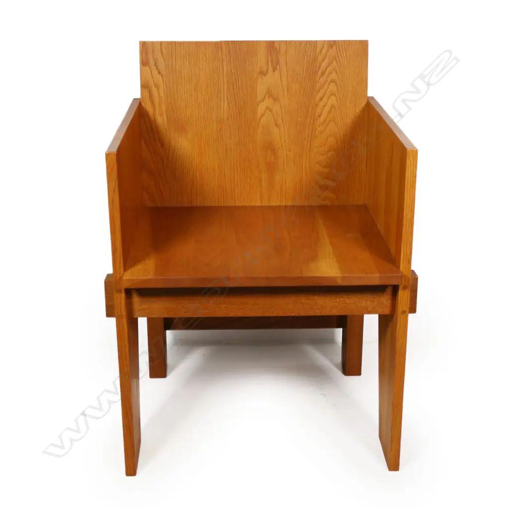 Kennedy Brown contemporary design solid ash Celebrant's Chair, Image 1++