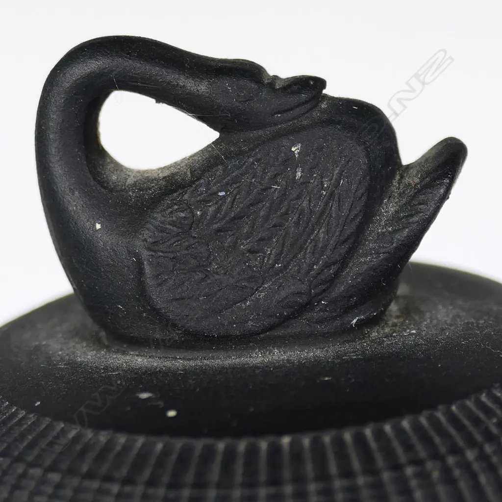 A 19thC Wedgwood black basalt coffee pot, Image 1++