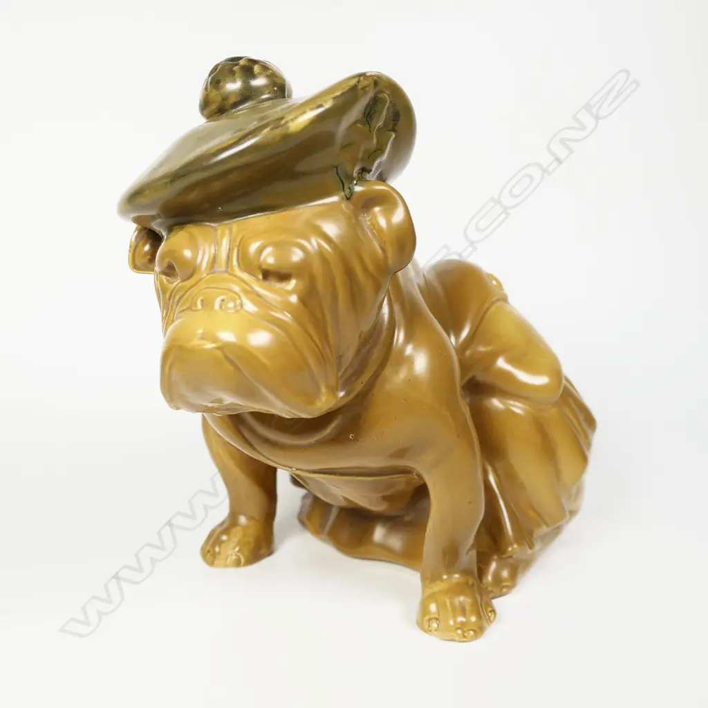 A Royal Doulton World War I bulldog in khaki tone, Image 1++