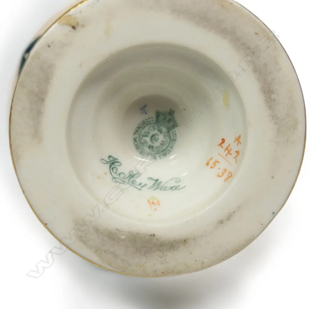An attractive hand painted and gilded small Royal Worcester ewer, Image 1++