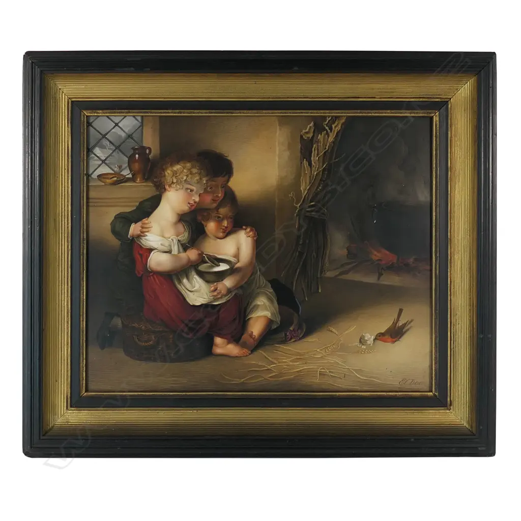 An early 19thC Royal Worcester porcelain plaque, Image 1++