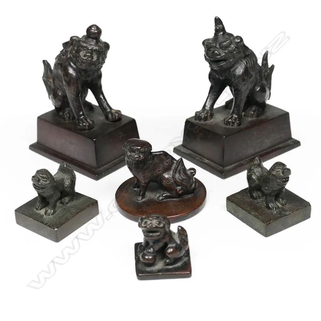 Six bronze chops (seals), Image 1++
