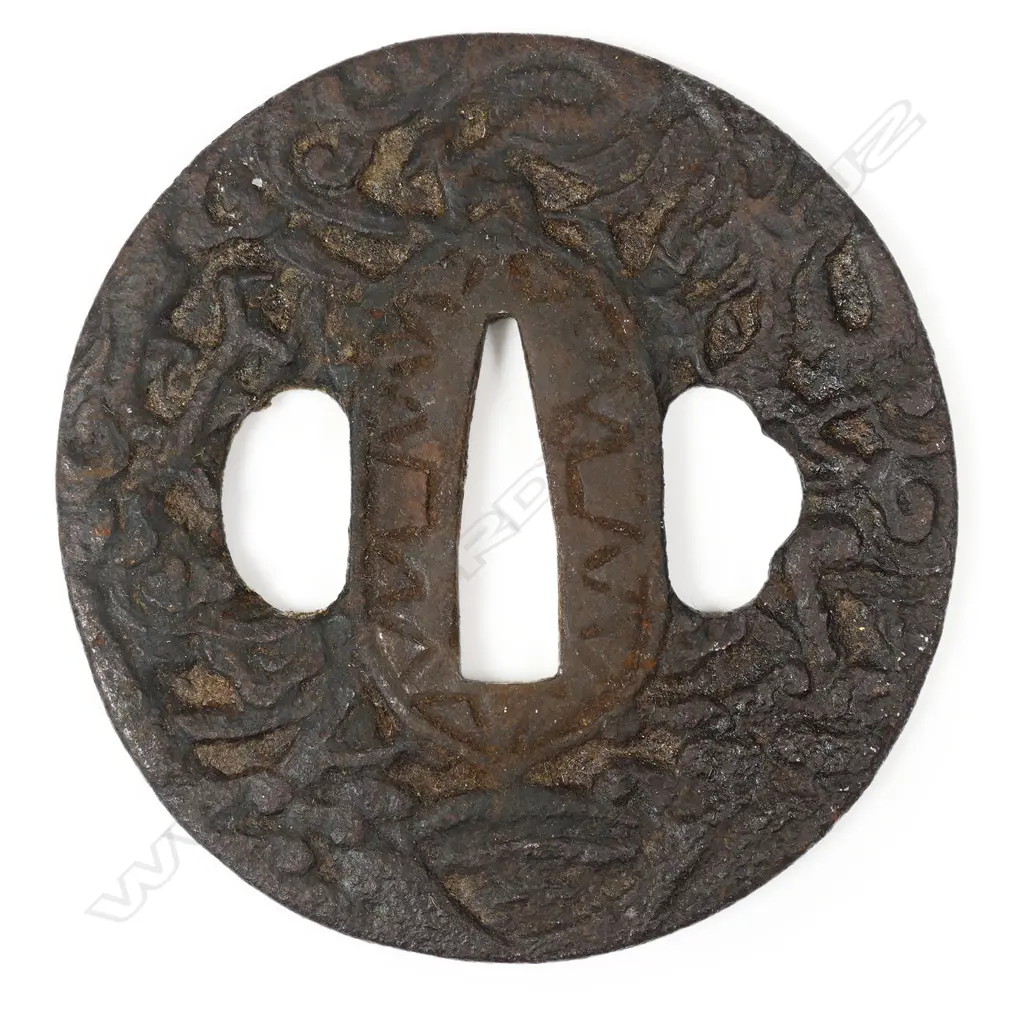 An Edo period Japanese iron Tsuba, Image 1++