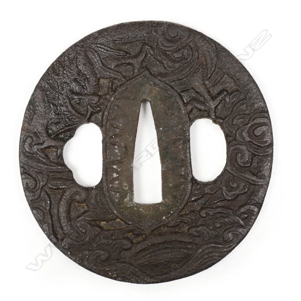 An Edo period Japanese iron Tsuba, Image 1++