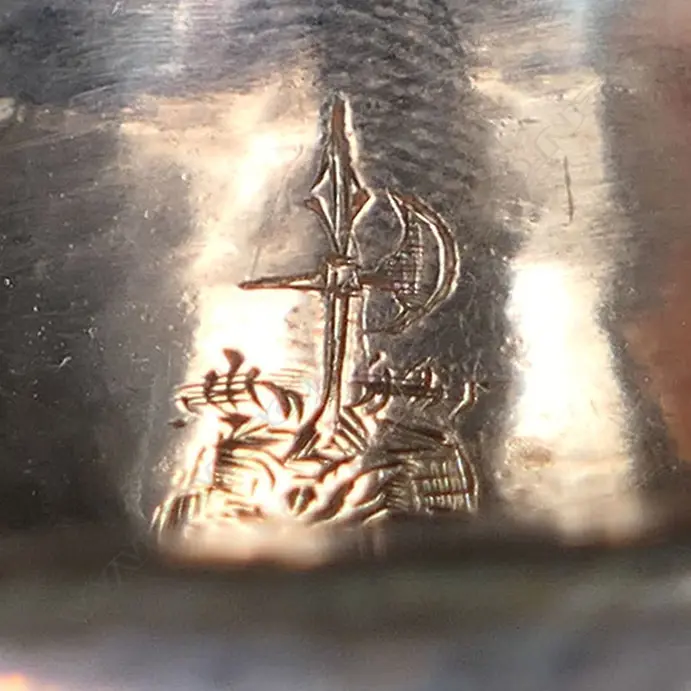 Two uncommon 18th-19thC embossed silver pedestal salts, Image 1++
