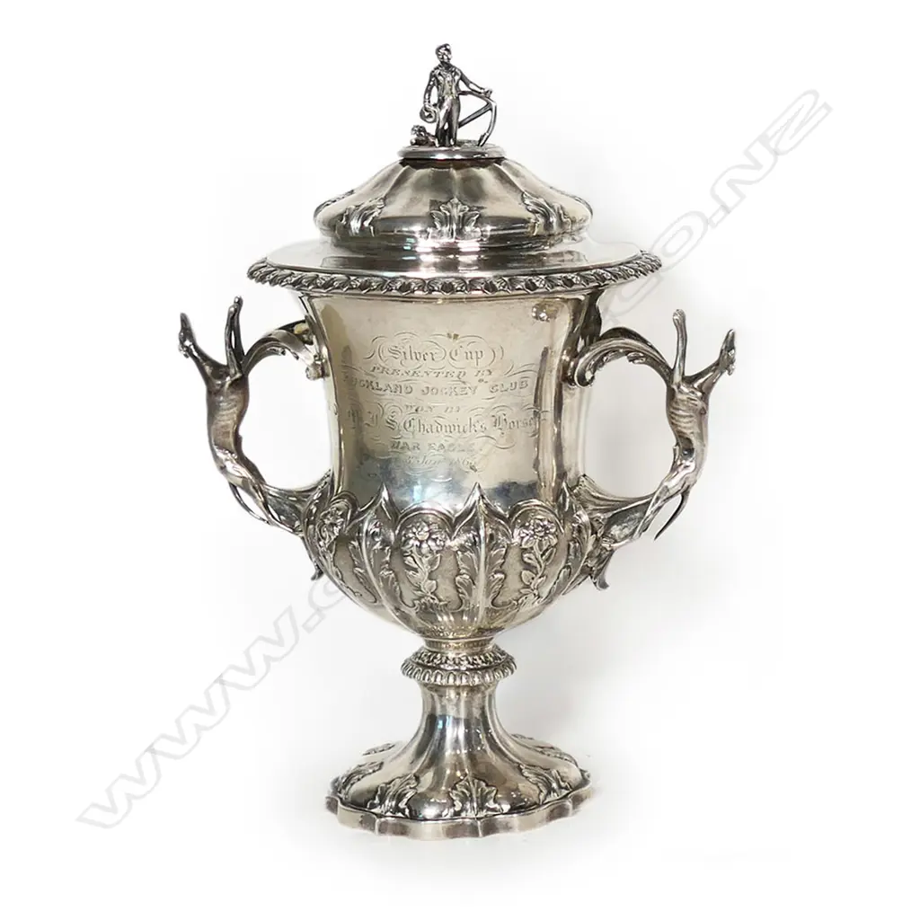 The New Zealand historic 1865 'Silver Cup presented by Auckland Jockey Club', Image 1++