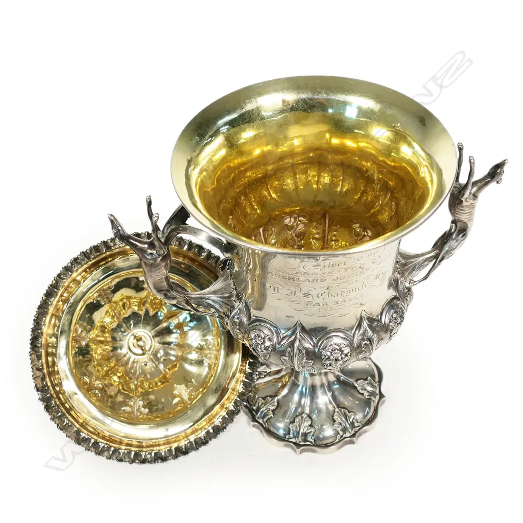 The New Zealand historic 1865 'Silver Cup presented by Auckland Jockey Club', Image 1++