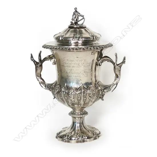 The New Zealand historic 1865 'Silver Cup presented by Auckland Jockey Club',