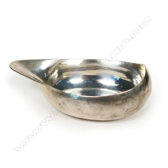 A George III silver pap boat,