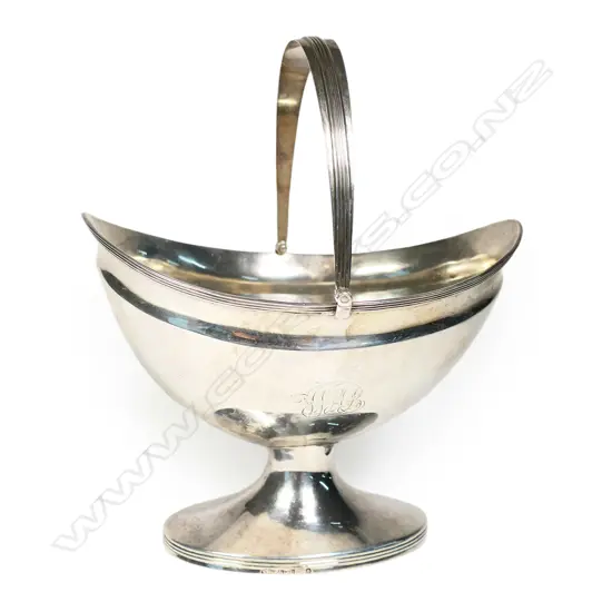 A George III Scottish silver pedestal sugar bowl,
