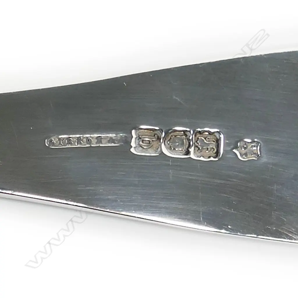 A quality late Victorian George III revival bright cut pie spoon, Image 1++