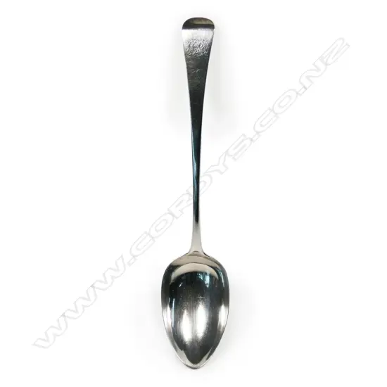 A George IV silver pie spoon,