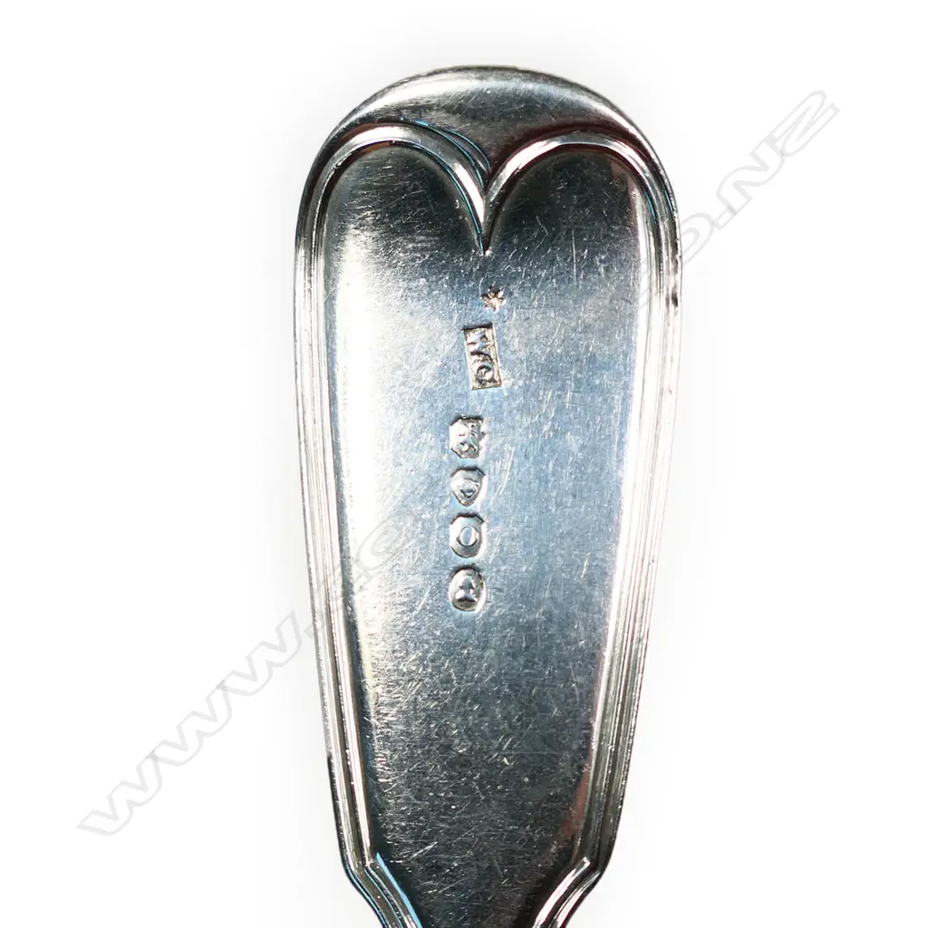 A pair of George IV silver serving spoons, Image 1++
