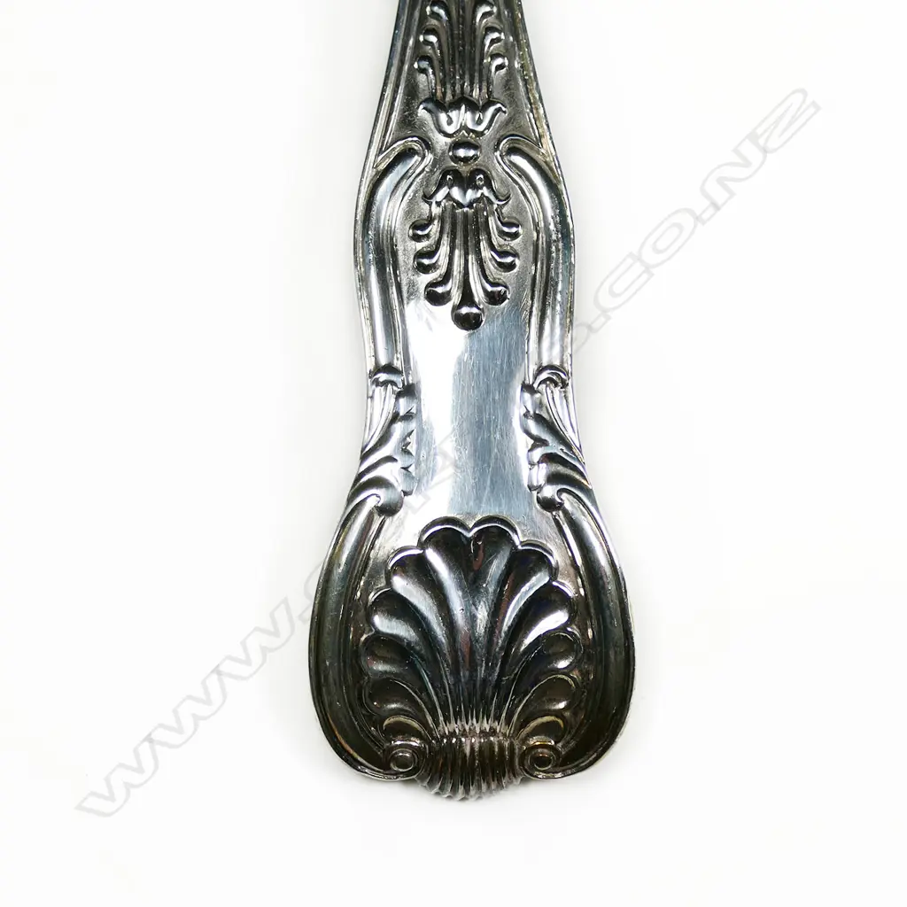 A silver twelve place setting King's pattern cutlery service, Image 1++
