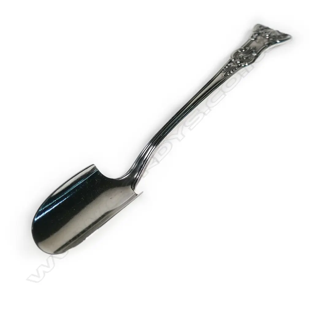 A good Victorian silver stilton cheese scoop, Image 1++
