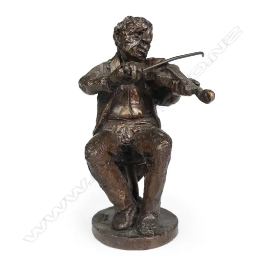 Ken Kendall (1928-2012) bronze violinist,