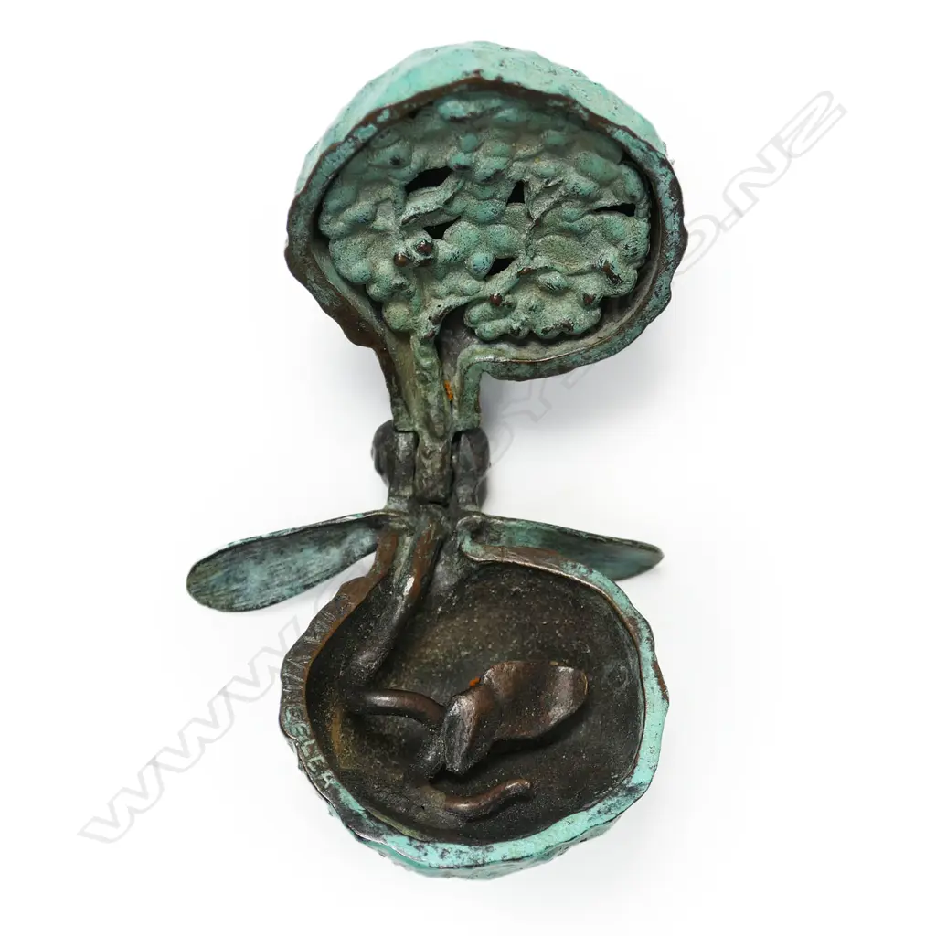 A Jim Wheeler (NZ/USA 1952-) bronze nut sculpture, Image 1++