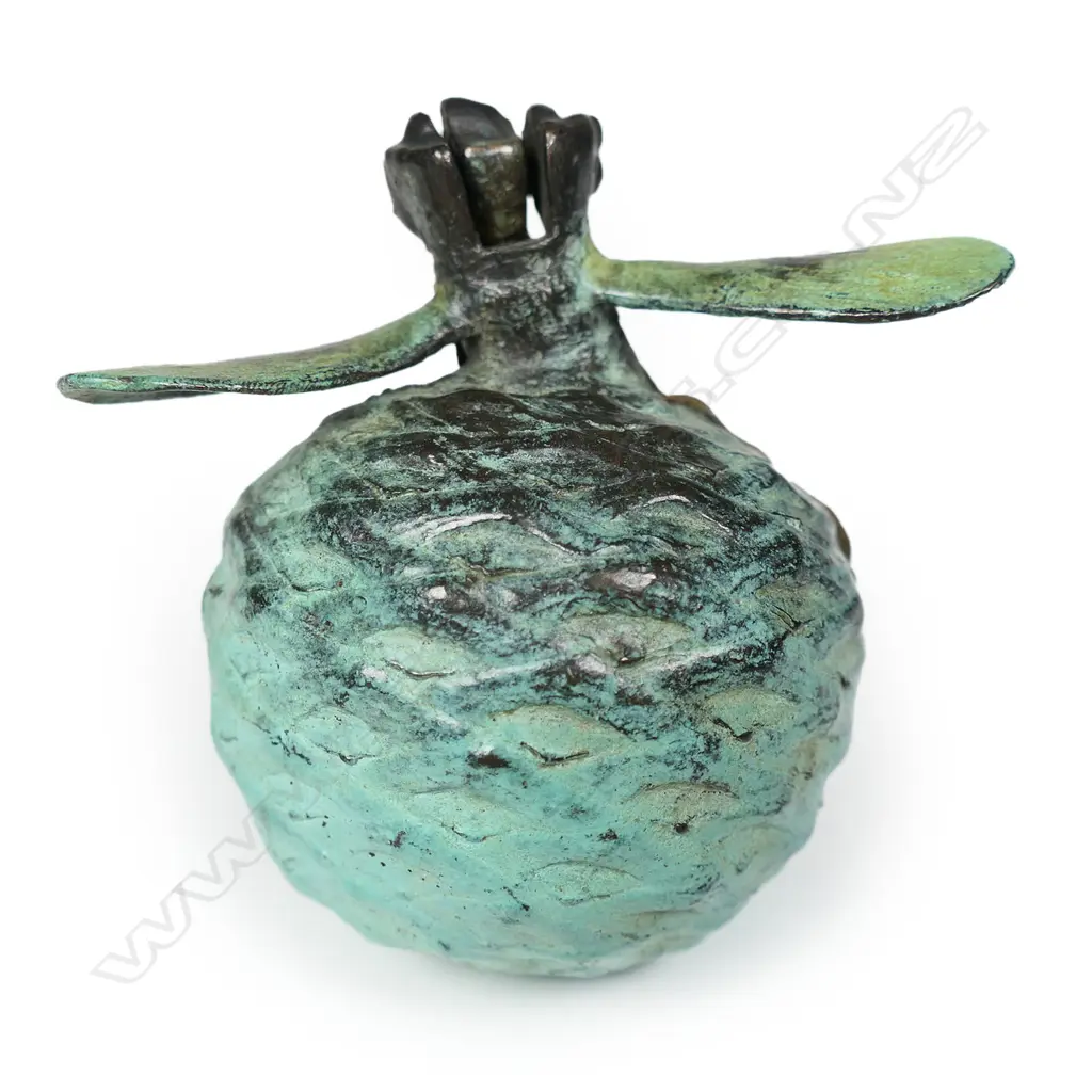 A Jim Wheeler (NZ/USA 1952-) bronze nut sculpture, Image 1++