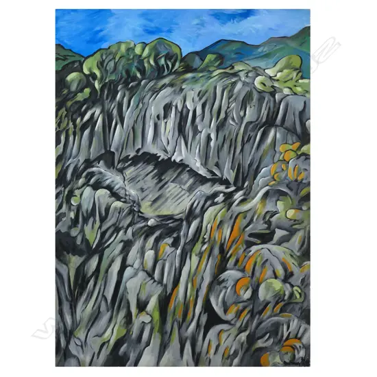 Dean Buchanan (NZ 1952-) 'Cave at Dusk',