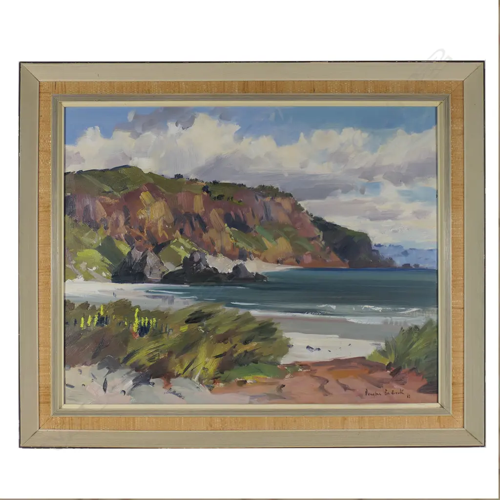 Douglas Badcock (NZ 1922-2009) 'Otago Coastline near Hayward Point', Image 1++