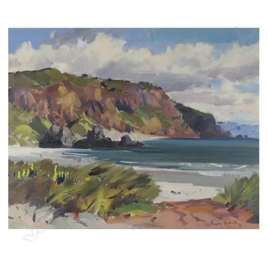 Douglas Badcock (NZ 1922-2009) 'Otago Coastline near Hayward Point',
