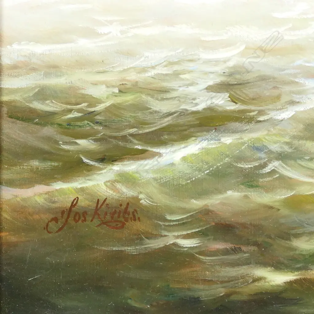 Jos Kivits (b.1945) untitled ships in heavy seas, Image 1++