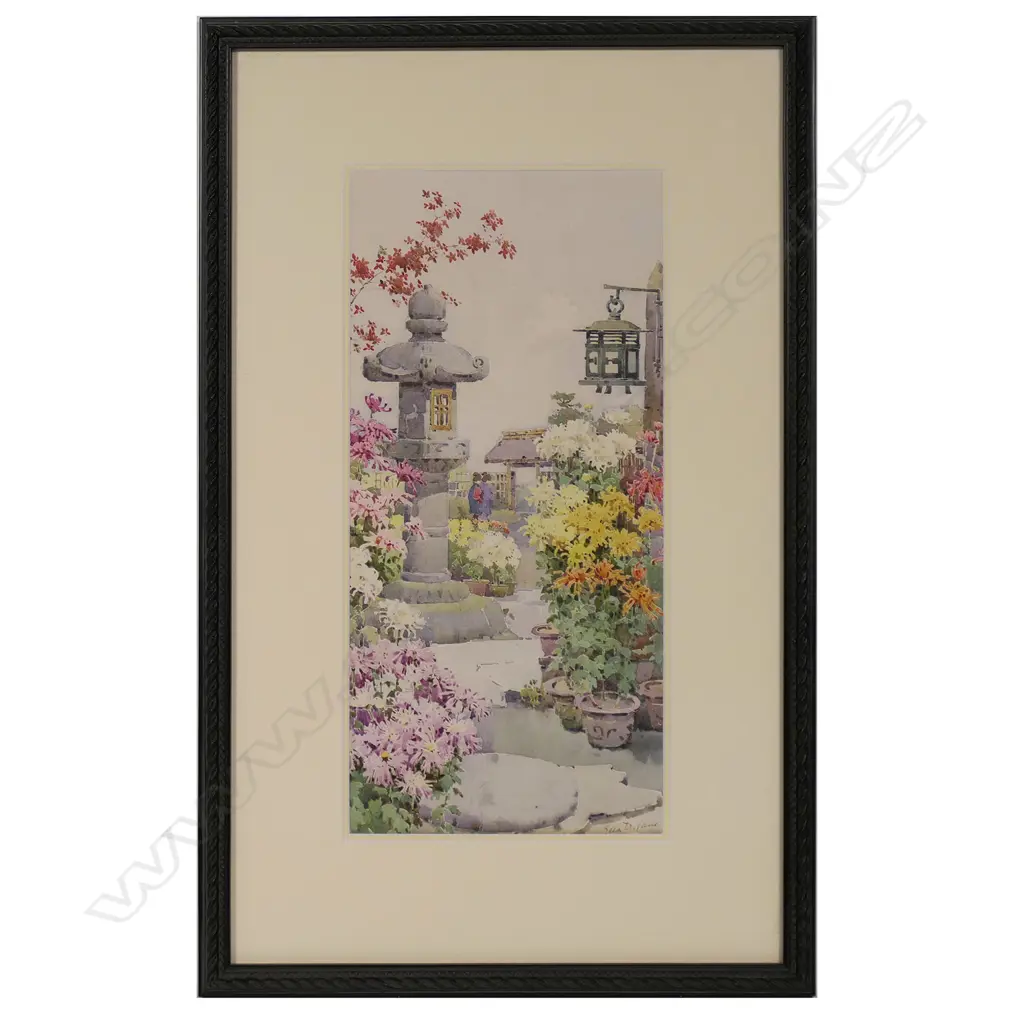 Ella Du Cane (Aus. 1874-1943) 'Japanese Garden', Image 1++