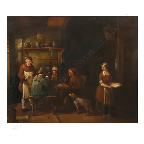 19thC artist unknown 'Tavern Scene',