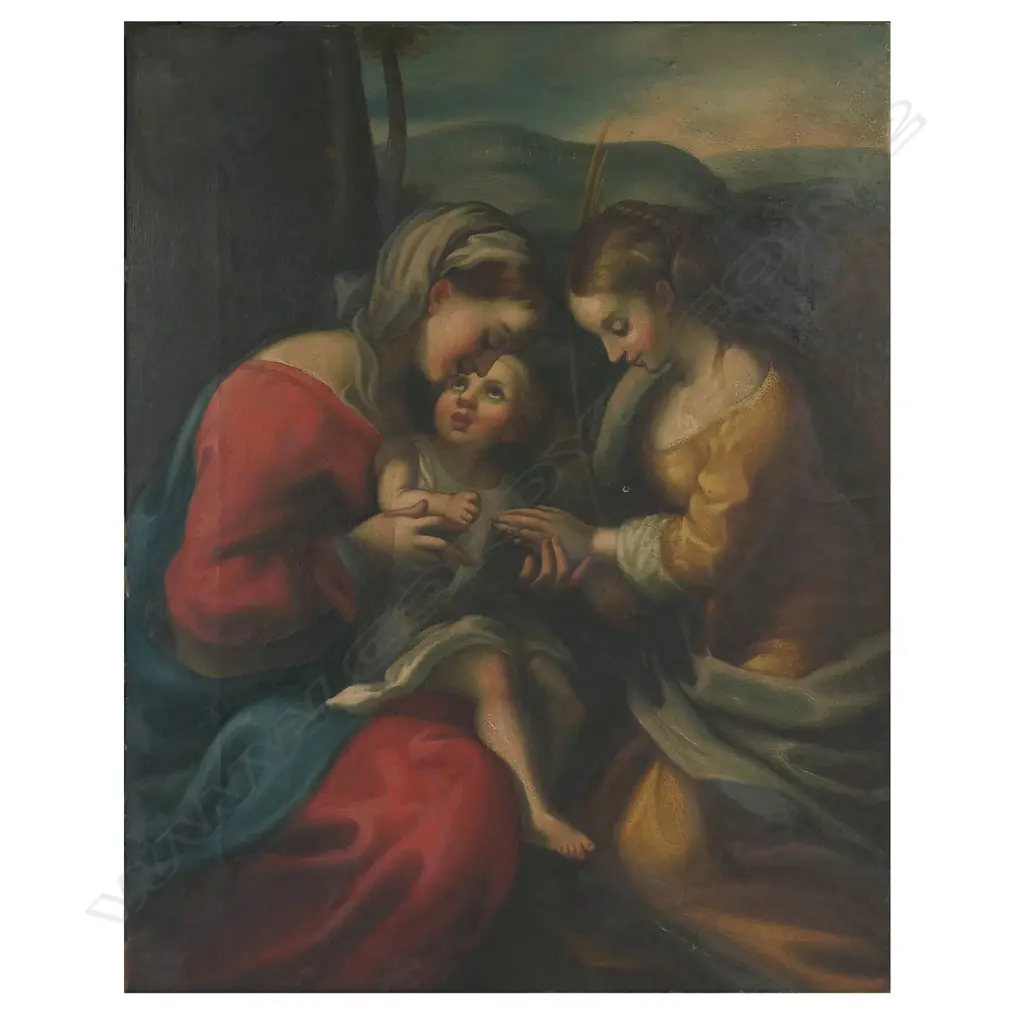 After Correggio (Italy 1494-1534) 'The Mystic Marriage of St. Catherine', Image 1++