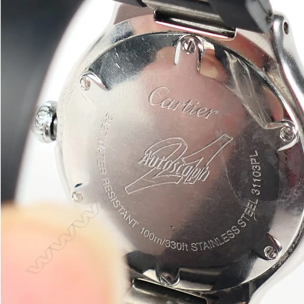 A Cartier Autoscaph 21 gents wristwatch, Image 1++