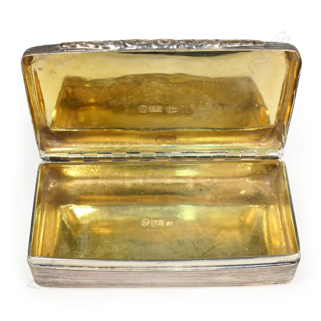 Wm IV silver table snuff box, Image 1++